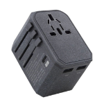Uniq Voyage LITHOS Collective Travel Adapter 33W 1x USB-C /2x USB-A - Gray