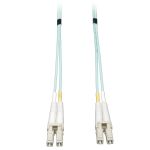 Tripp Lite N820-02M 10G Duplex Multimode 50/125 OM3 LSZH Fiber Optic Cable (LC/LC), Aqua, 2 m (6 ft.)