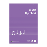 Rhino A1 Educational Music Flipchart Pad 30 Leaf FCM20/B (Pack of 5)