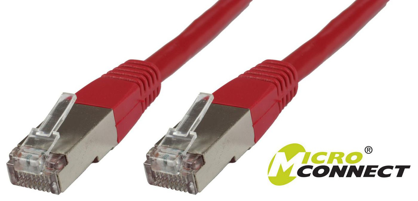 Microconnect B-FTP615R networking cable Red 15 m Cat6 F/UTP (FTP) Roun