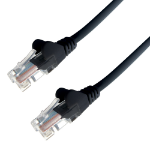 connektgear 30m RJ45 CAT5e UTP Stranded Flush Moulded Network Cable - 24AWG - Black