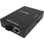 Perle 10/100 Fast Ethernet, 10/100Base-TX - 100Base-BX 1550nm TX / 1310nm RX, single fiber single mode, SC, UK Power Cord
