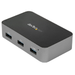 StarTech.com HB31C4AS interface hub USB 3.2 Gen 2 (3.1 Gen 2) Type-C 10000 Mbit/s Black, Gray
