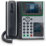 POLY Edge E450 IP Phone and PoE-enabled with Power Supply