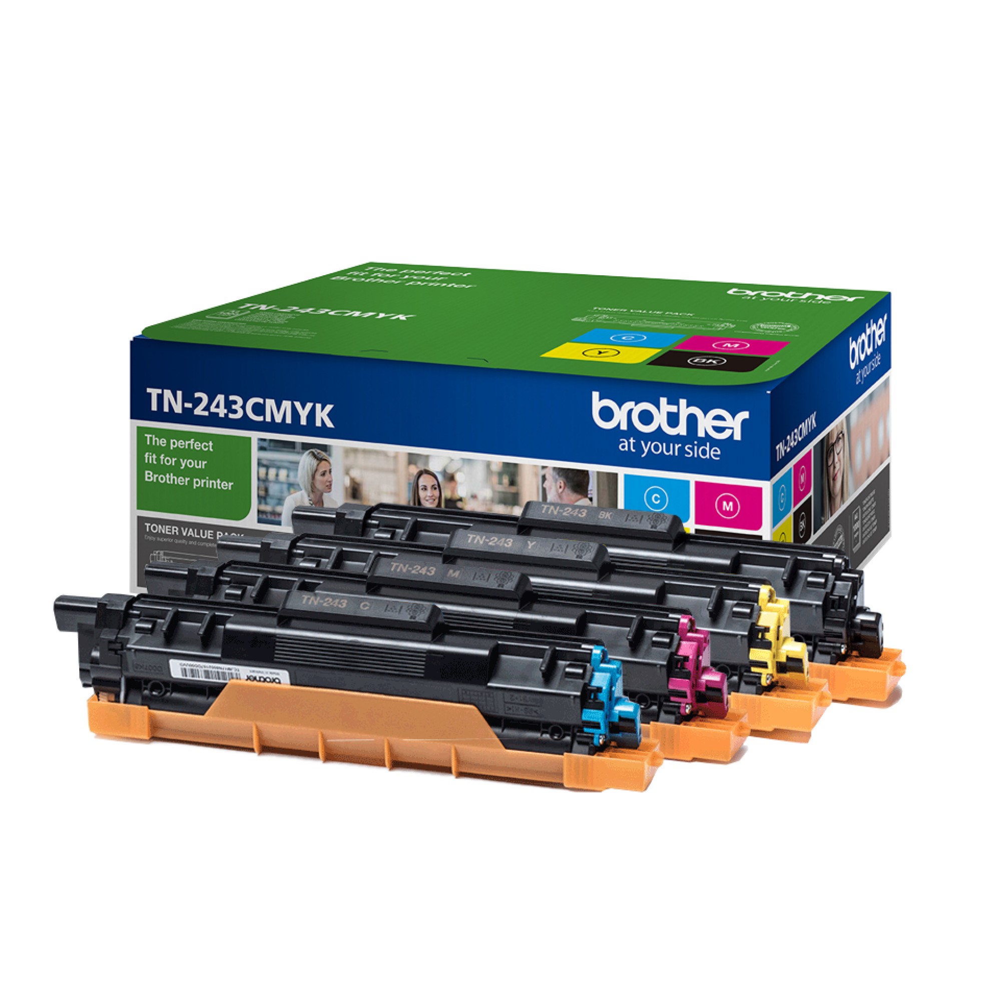 Brother TN-243CMYK Toner MultiPack Bk,C,M,Y, 4x1K pages ISO/IEC 19752 Pack=4 for Brother HL-L 3210