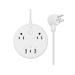 Monoprice 41809 power extension 59.1" (1.5 m) 2 AC outlet(s) Indoor White