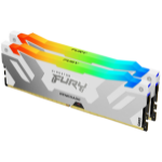 Kingston Technology FURY 64GB 6400MT/s DDR5 CL32 DIMM (Kit of 2) Renegade RGB White XMP