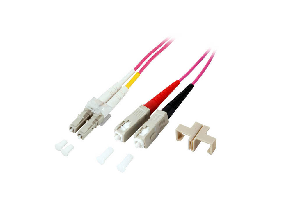 Alcasa 15m LC/SC InfiniBand/fibre optic cable Violet