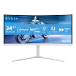Philips Evnia 5000 34M2C5501A/00 computer monitor 86.4 cm (34") 3440 x 1440 pixels Wide Quad HD LCD White