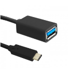 Qoltec 0.5m USB 3.1 C / USB 3.0 A USB cable USB 3.2 Gen 1 (3.1 Gen 1) USB C USB A Black