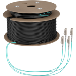 EFB Elektronik O8303S50OM3 InfiniBand en Glasvezelkabel 50 m 4x LC U-DQ(ZN) BH Aqua-kleur, Beige, Zwart