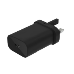 FDL 1 PORT USB-C PD UK MAINS TRAVEL CHARGER 20W - BLACK