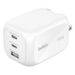 Belkin WCH016DQWH mobile device charger Universal White AC Fast charging Indoor