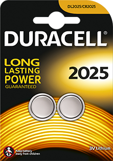 Duracell Specialties - Electronics batteries 2025 2PK Single-use battery CR2025 Lithium