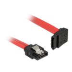 DeLOCK SATA III/SATA III, 0.2 m SATA-kabel 0,2 m SATA 7-pin Zwart, Rood