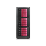 iStarUSA JAGE9BT12HDRD-DE disk array Tower Black, Red
