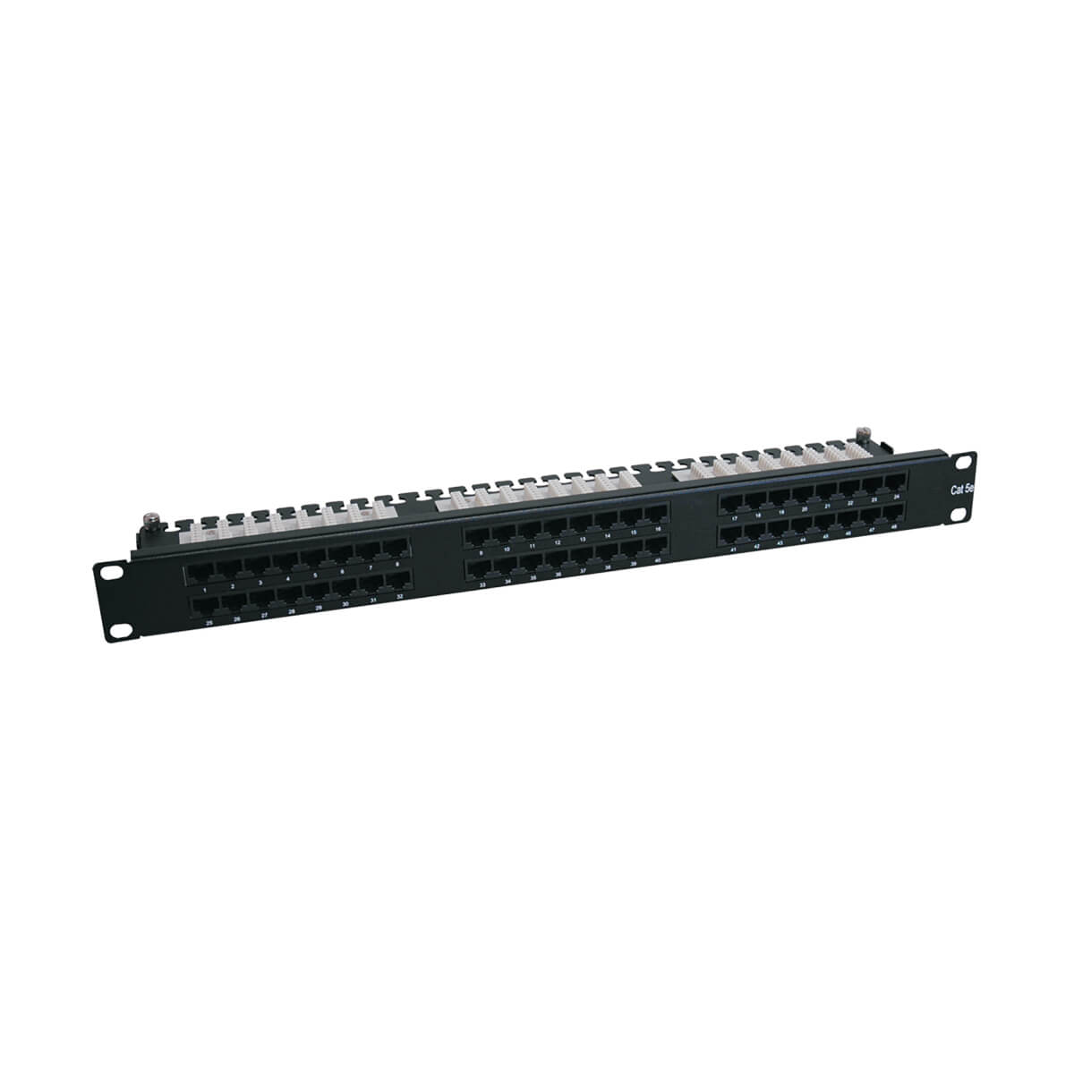 Tripp Lite N252-048-1U 48-Port 1U Rack-Mount Cat6/Cat5 High Density 110 Patch Panel, 568B, RJ45 Ethernet, TAA