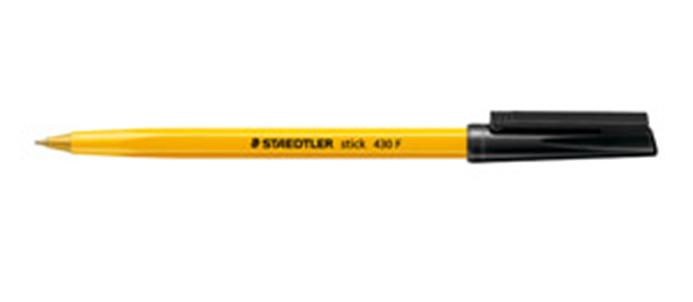 Image of Staedtler 430 F Black Stick ballpoint pen