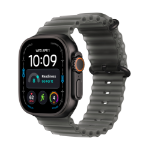 Apple Watch Ultra 4 GPS + Cellular 49mm Black Titanium Case with Translucent Black Ocean Band