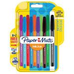 Papermate inkjoy 100 Black, Blue, Green, Red Stick ballpoint pen 8 pc(s)