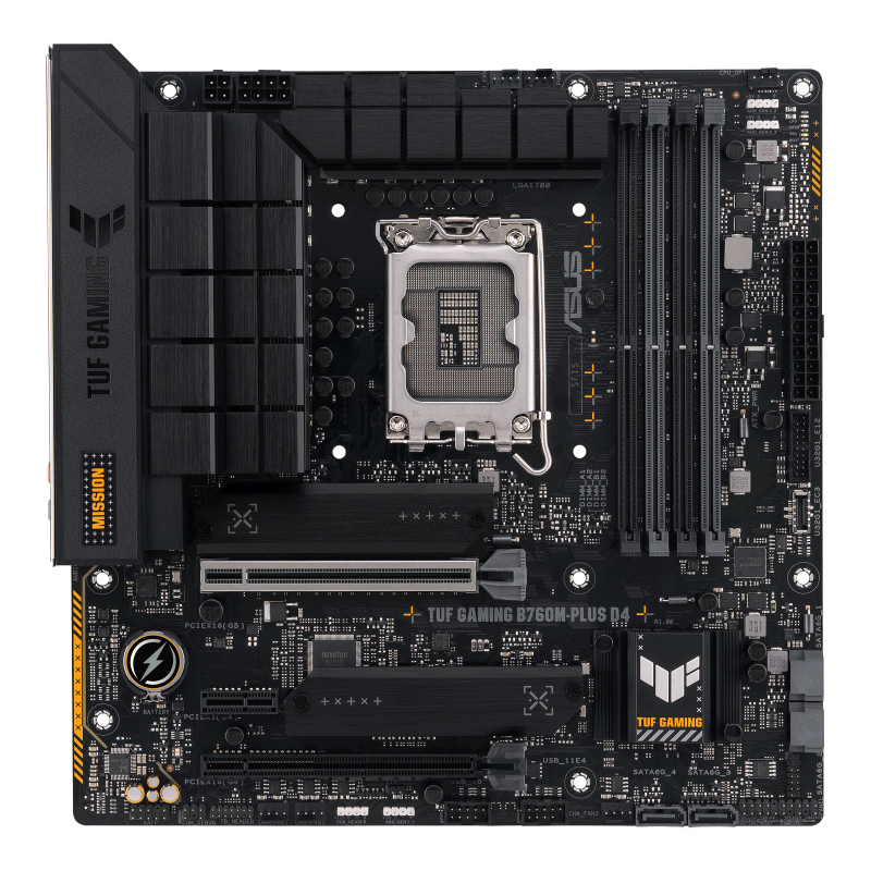 Image of ASUS TUF GAMING B760M-PLUS D4 Intel B760 LGA 1700 micro ATX