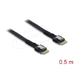 DeLOCK PCIe 4.0 Cable Slim SAS SFF-8654 4i to Slim SAS SFF-8654 4i 0.5 m