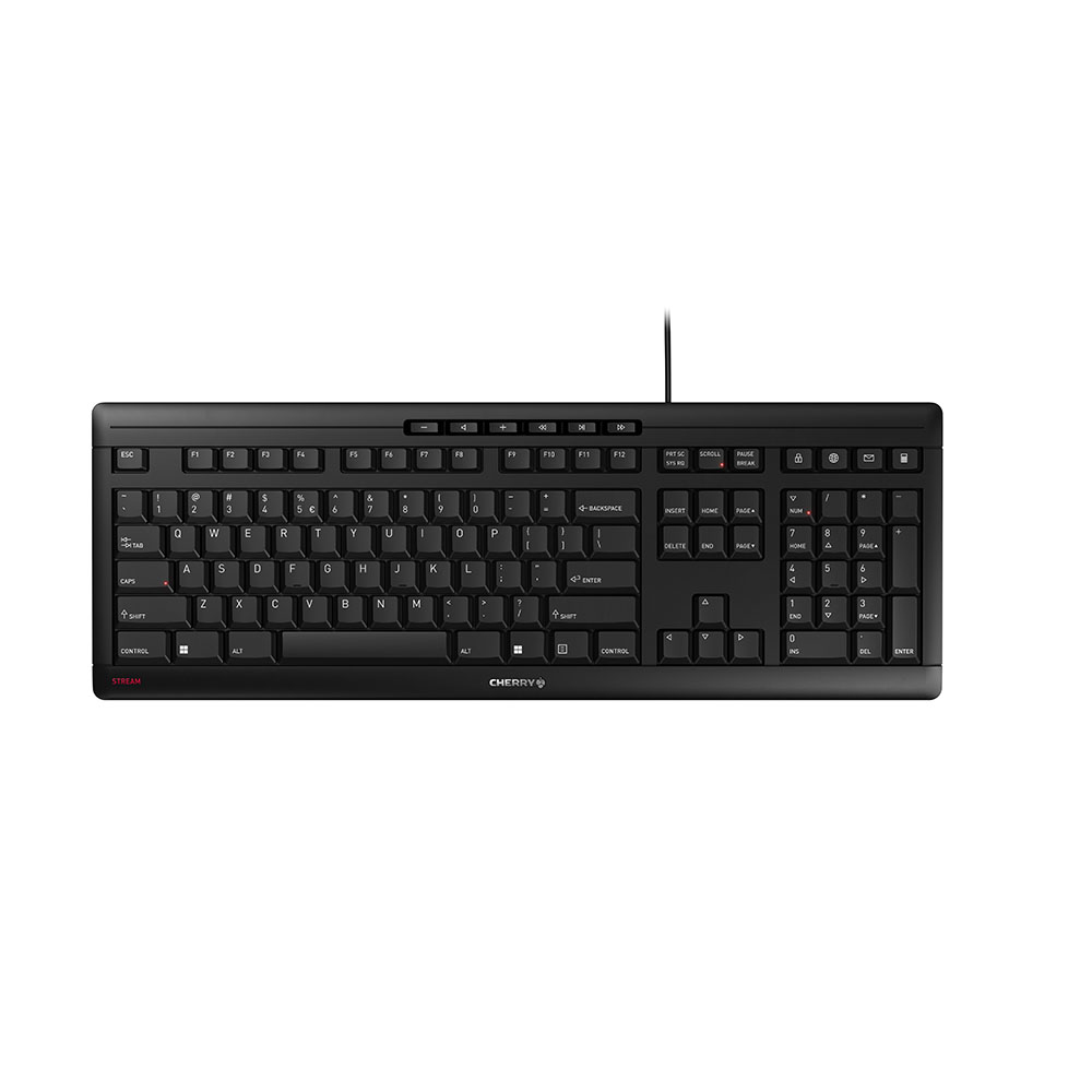 Image of CHERRY STREAM keyboard USB QWERTY US English Black