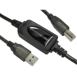 Cables Direct USB2-PREXT10M USB cable 10 m USB 2.0 USB A USB B Black