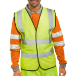 BEESWIFT B-Seen EN ISO 20471 Hi Vis Vest Yellow 2Xl