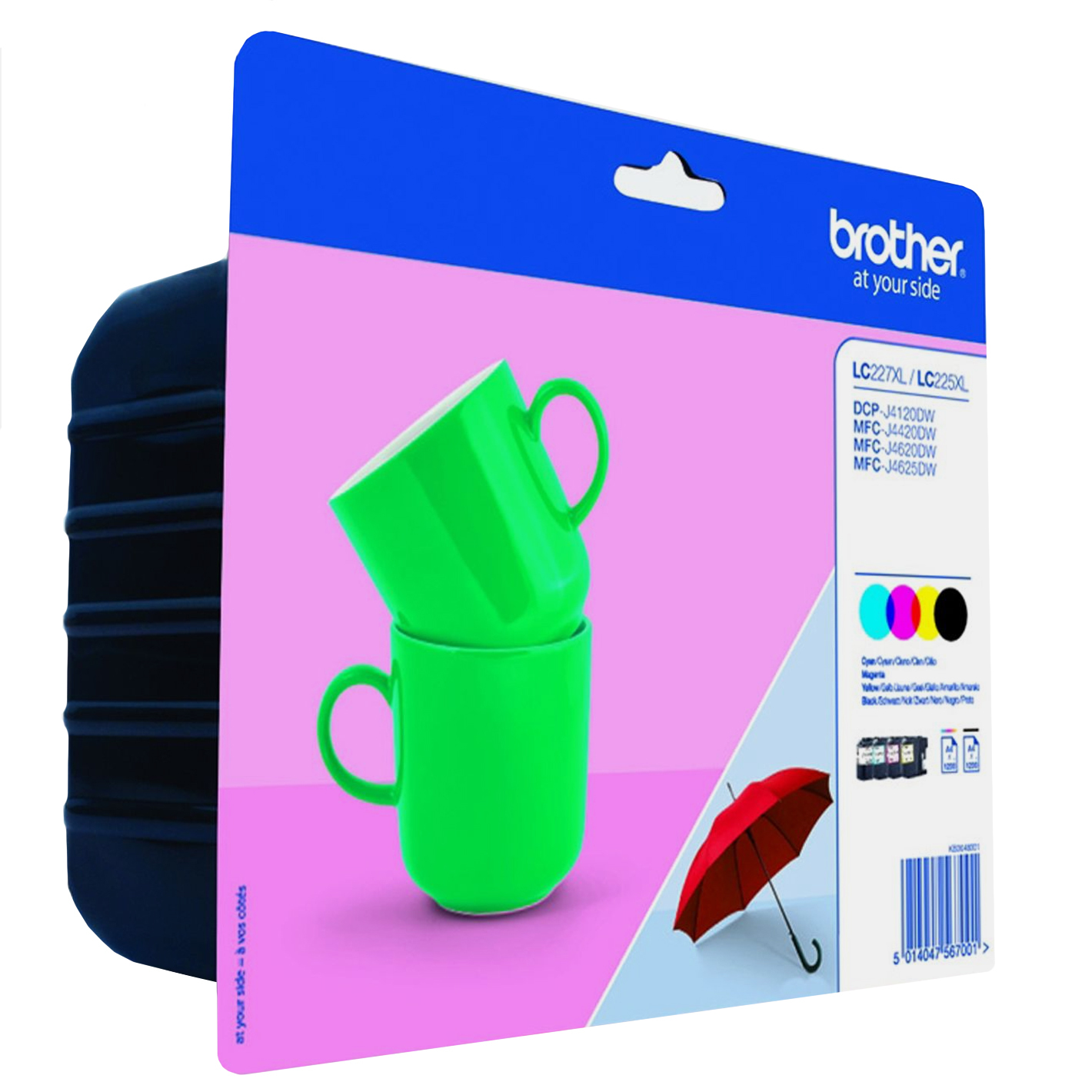 Image of Brother LC-227XLVALBP Ink cartridge multi pack Bk,C,M,Y, 4x1.2K...