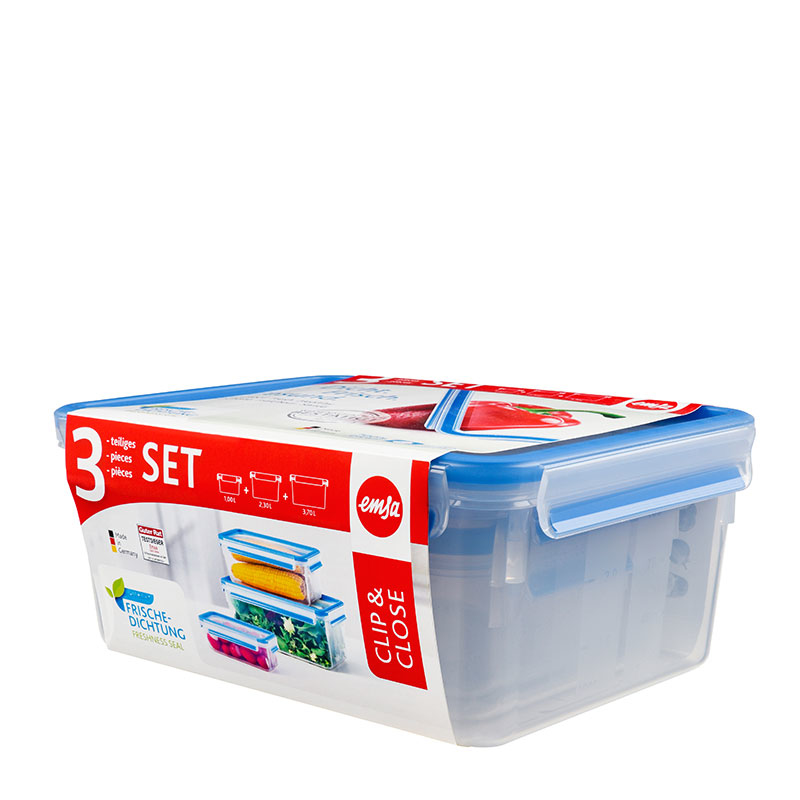Image of Groupe SEB EMSA 508567 - Box - Rectangular - Blue - Translucent -...