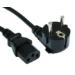 Cables Direct 1.8m Euro Mains Lead - IEC (C13) Black C13 coupler