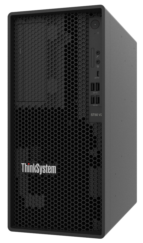 Lenovo ThinkSystem ST50 V2 servrar 2000 GB Tower Intel Xeon E E-2324G 3,1 GHz 8 GB DDR4-SDRAM 500 W