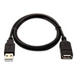 V7 Black USB Cable USB 2.0 A Female to USB 2.0 A Male 1m 3.3ft