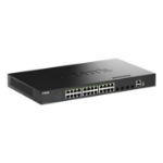 D-Link 28-Port Gigabit Stackable PoE+ Smart Managed Switch with 4 x 10G SFP+ Ports