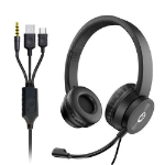 connektgear USB Type C / Type A / 3.5mm Mobile Headset with Boom Mic