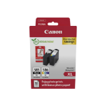 Canon 6204C005/PG-585XL/CL-586XL Ink cartridge multi pack high-capacity black + color XL + Photopaper GP-501, 2x300 pages ISO/IEC 19752 Pack=2 for Canon Pixma TS 7650