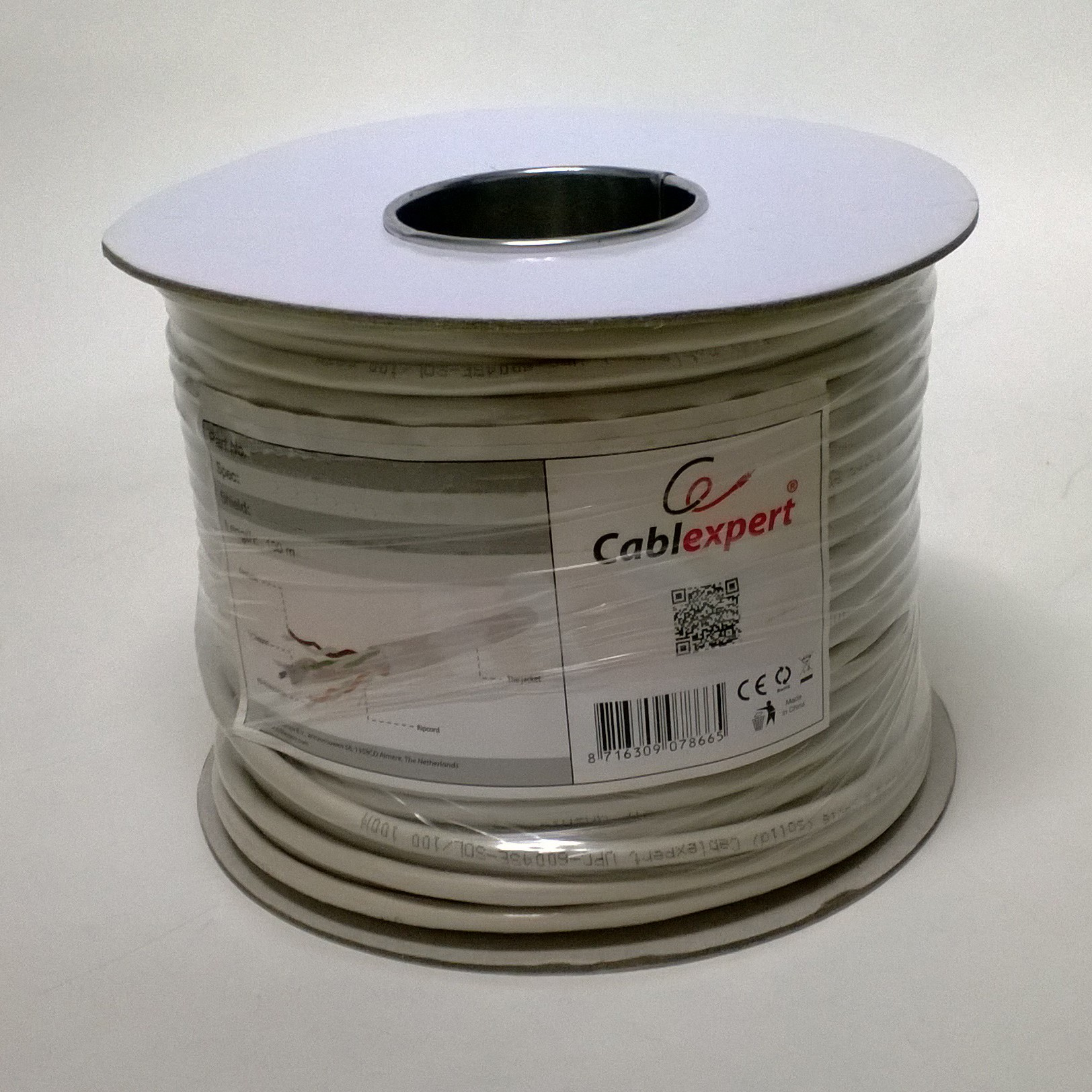 Image of Gembird CAT6 UTP 100m networking cable Grey U/UTP (UTP)