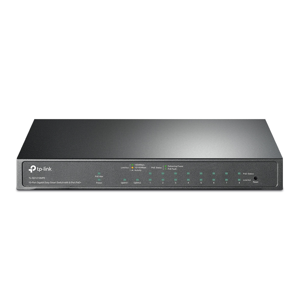 Image of TP-Link 10-Port Gigabit Easy Smart Switch with 8-Port PoE+