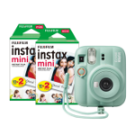 Fujifilm Instax Mini 13 Instant Camera - Lagoon Green - Camera + 40 Shot Pack