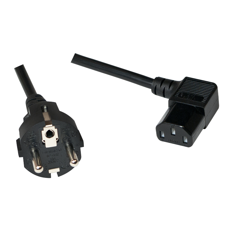Image of LogiLink 3m, CEE 7-7/C13 Black CEE7/7 C13 coupler