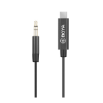 BOYA BY-K2 cell phone cables Black USB A 3,5mm