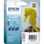 Epson C13T048C4010/T048C Ink cartridge multi pack cyan, magenta, black, 3x430 pages 13ml Pack=3 for Epson Stylus Photo R 300