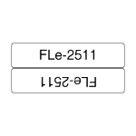 Brother FLE-2511 DirectLabel Label white 45mm x 21mm Pack=72