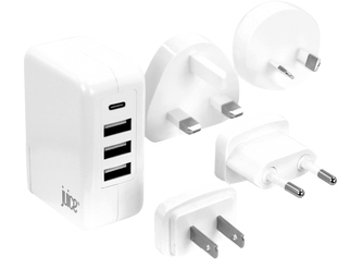 Juice JUI-MAINS-TRAVEL-4.8A-WHT mobile device charger Universal White