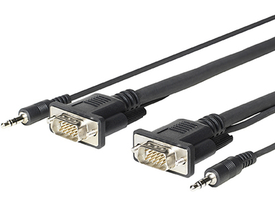 Vivolink PROVGAMCS1.8 video cable adapter 1.8 m VGA (D-Sub) + 3.5mm Black