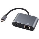 Microconnect USB3.1CETHPDBA cable gender changer USB C RJ-45 Black