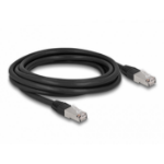 DeLOCK 80128 netwerkkabel Zwart 3 m Cat6a S/FTP (S-STP)