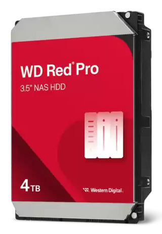 Western Digital Red Pro internal hard drive 4 TB 7200 RPM 256 MB (WD4006FFBX)