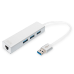 Digitus USB 3.0 3-Port Hub & Gigabit LAN Adapter